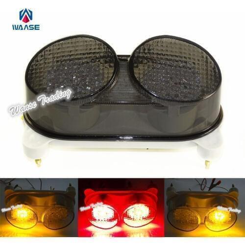 Waase E-Mark Rear Tail Brake Turn Signals Integrated Led Light Smoke For 2000 2001 2002 2003-2005 KAWASAKI ZR7 ZR7S ZR-7S ZR750