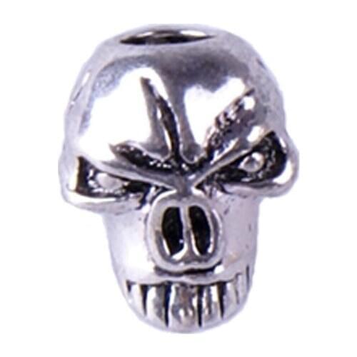 YOUGLE 100 pcs/Lot Paracord Pendant Parachute Cord Survival Bracelet Accessories Skull Pendant No.5