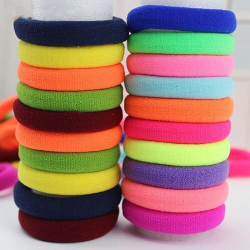 Sale 10 pcs Elastic Headband Hair Rope Rubber Hair Bands for Women Girls Ponytail Hair Accessories