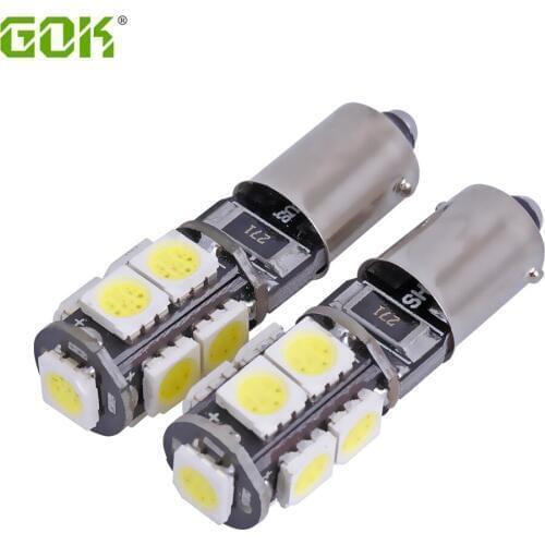 10pcs/lot White light Car Bulbs BA9S Led 12V Car LED 5050 9 SMD 9LED Lens Interior Bulbs Reading Light Car Light car styling