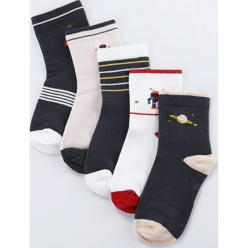 5Pairs/lotBaby Socks New Lovely Soft Newborn Toddler Infant Kids Girls Boys Non Slip Socks 0~24 Months Fashion