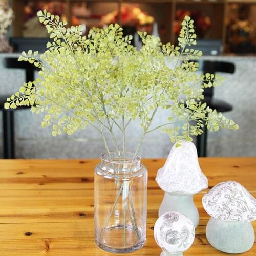 5 Fork Artificial Plants Fern Grass Plastic Fake Plant for Home Balcony Garden Party DIY Decoration Faux Foliage 62cm