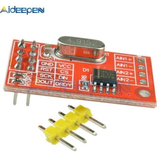 AD7705 Dual 16 bit ADC Data Acquisition Module Input Gain Programmable SPI Interface