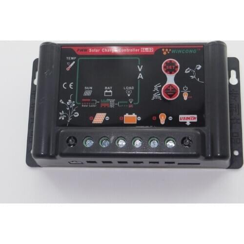 10A 12V 24V auto Li Li-ion lithium LiFePO4 batteries Solar Charge Controller