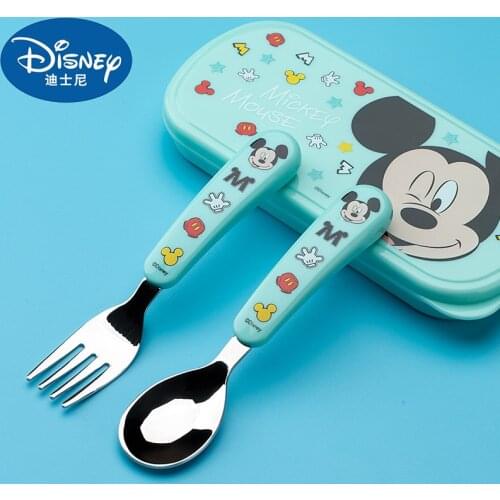 Disney Childrens Spoon Knife Fork Set Cutlery for Elementary School Students