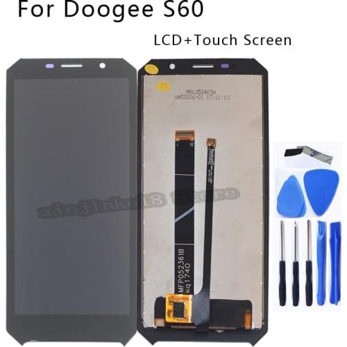 For Doogee S60 S60 Lite LCD Display Touch screen digitizer Accessories Assembly For Doogee S60 Display Phone Parts Repair kit