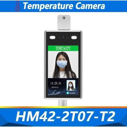 Temperature Detect Camera Face Recognition Temperature Indicator 1080P Voice Alarm Facial Access Control Time Attendance