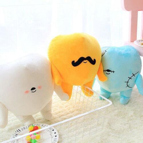 Creative Tooth Styling Pillow Big Teeth Fashion Cartoon Pillow Sofa Cushion Baby Comfort Sleeping With Sleeping Doll Gift