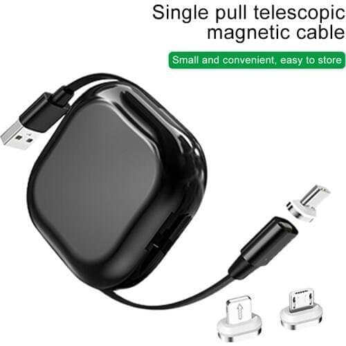 Magnetic Cable Micro USB Type C Cable Mini Box 3A Fast Charging Storage Cable For iPhone 12 Pro Max 11 For Huawei Xiaomi Redmi 9