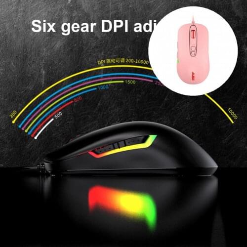 ABS Simple Sensitive 10000DPI Optical Mice Lightweight Optical Mouse Sensitive for Computer