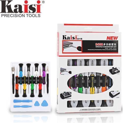 16pcs/lot Hot Kaisi Precision Screwdriver Set Of Chrome Vanadium Steel Disassemble Household Tools for Phone for iPhone for ipad