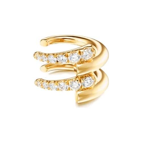 New European and American painless adjustable micro inlaid zircon ear clip