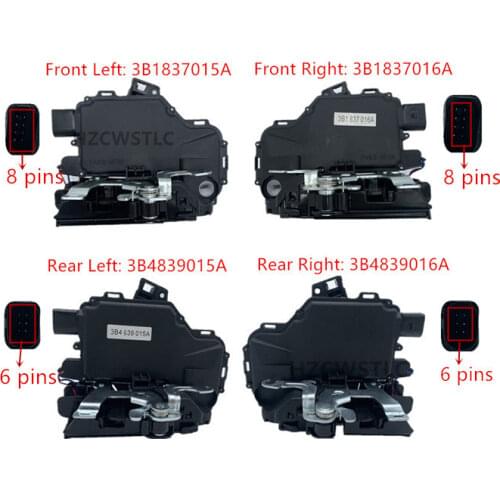 NEW Door Lock Latch Actuators Front Rear Left Right 3B1837015A 3B1837016A 3B4839015A 3B4839016A For Passat B5 Golf MK4