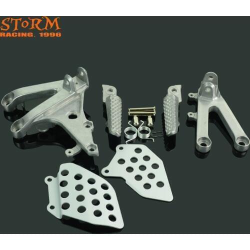 Front Footpegs Foot Pegs Footrest Pedals Bracket For Honda CBR600RR CBR 600RR 2007 2008 2009 2010 2011 2012 2013 2014