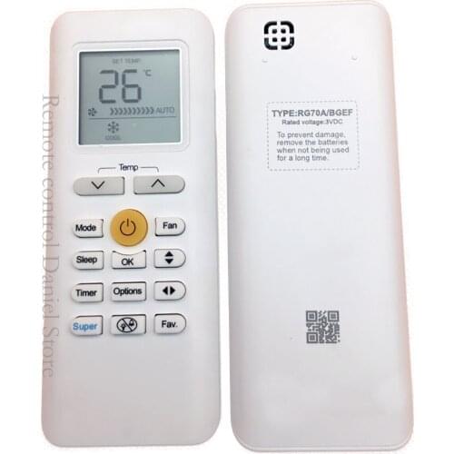 Air Cnoditioning Remote Control For Midea RG70A/BGEF RG70 ABGEF RG70E/BGEF Back light LED AC Controller NEW Original