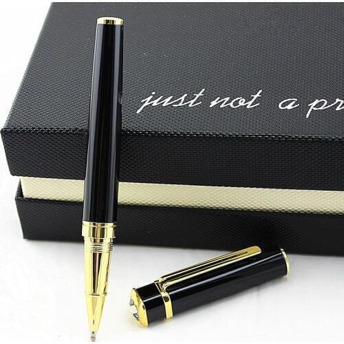 Luxury metal diamond Pen Rose Gold Simulation Metal Pen 0.5mm Refill Ball Pen School Office Writing Business Stationery
