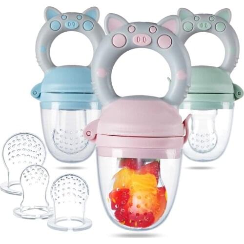 Baby Feeder Nipple Fresh Food Feeder Teething Fruit Pacifier Baby Silicone simulated breast pacifie simulated breast nibbler