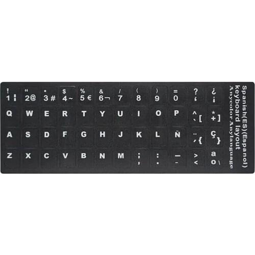 Standard Keyboard Stickers Laptop Notebook Russian French Italian Arabic Spanish German Japanese Hebrew Korean Language stickers
