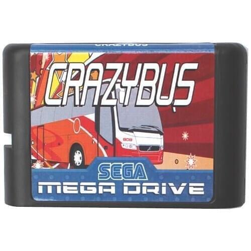 Crazy Bus 16 bit MD Game Card For Sega Mega Drive For Genesis