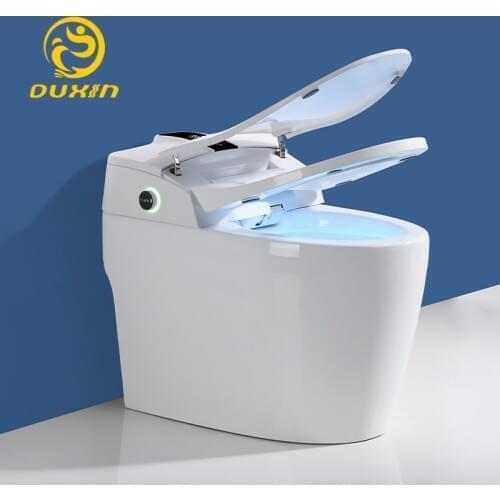 Wc Smart Fully Toilet Seat Automatic Self Clean Public English voice playback for intelligent 110 Voltage with hidden water tank