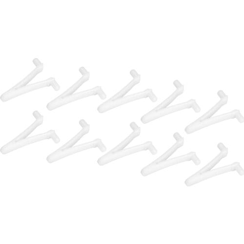 10Pieces Swimming Pool Butterfly V Clips Replacement - Standard Pole Attachment Clips for Skimmer Net, Leaf Rake, Brush