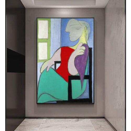 100%Hand Painted Picasso Canvas Oil Paintings Wall Art For Bedside Background Entrance Aisle No Frame Home Decoration Large Size