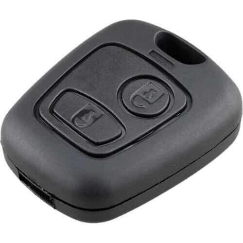 2Pc Lightweight Suitable for 2-button Straight Car Key Shell 206 Mouth Without Embryo