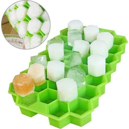 37 Cells Silicone Honeycomb Trays With Removable Lids Silica Gel Mold Kitchen Accessories Baking Supplies Whiskey Cocktail