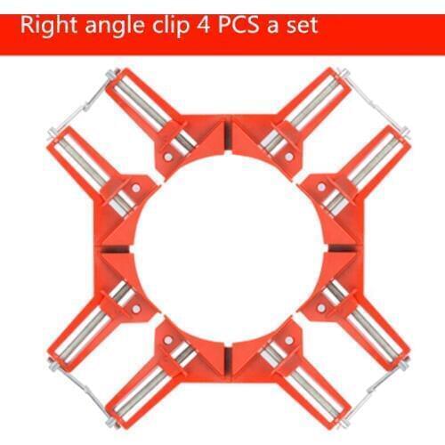 Woodworking 90 Degree Right Angle Picture Frame Corner Clamp Clip Holder Tool 4 PCS a set