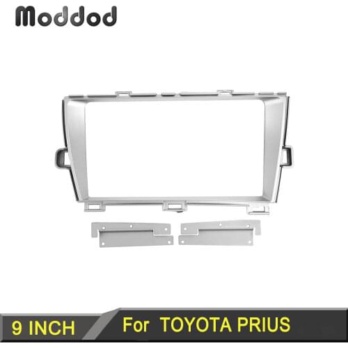 9 Inch Car Radio Fascia Fit for Toyota Prius 2010 Stereo Panel Audio Refit Installation Surround Trim Frame Dash Kit Facia Cover
