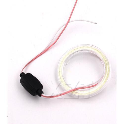 Car Angel Eyes COB Led Car Halo Ring Lights Led Angel Eyes Headlight for Car Auto Moto Moped Scooter Motorcycle DC 12V