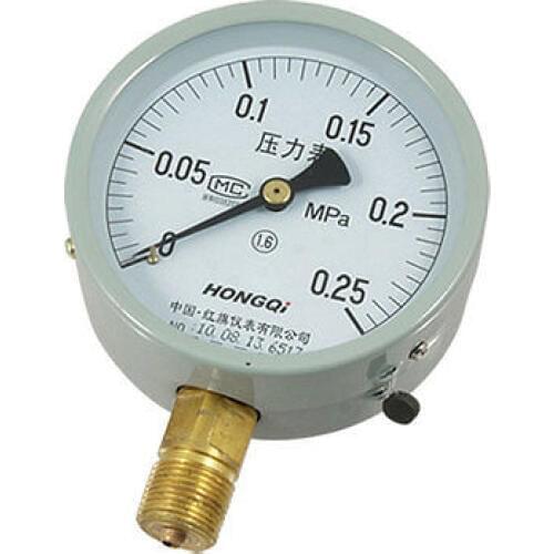 Y-100 Air Water 1.6 Accuracy Class M20x1.5mm Thread 0-0.25 Mpa Pressure Gauge