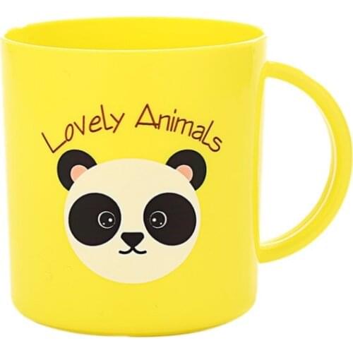 Kids Cup Toddler Child Plastic Drinking Cups Cartoon Printing Resuable Drinking Cup Handle Random Color 2021
