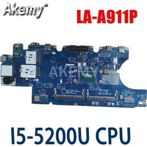 For DELL Latitude E5550 Laptop Motherboard I5-5200U CPU LA-A911P CN-0M5HV7 0M5HV7 M5HV7 Tested 100% work
