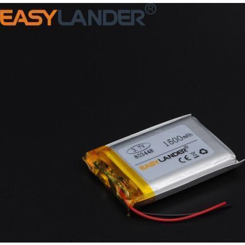 803448 3.7V 1500mAh Rechargeable li Polymer Li-ion Battery For bluetooth headset GPS PSP PDA MP3 MP4 speaker 083448