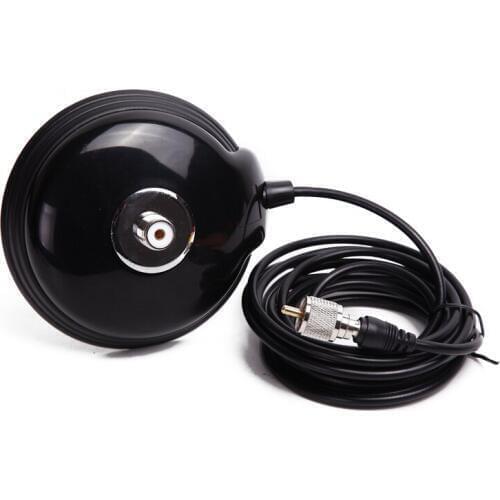 NAGOYA RB-MJPL Super Vacuum Type Magnetic Mount(base dia:13CM) RG-58 A/U 4M Coaxial Cable for Mobile Radio Vehicle Radio Antenna