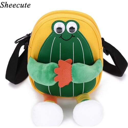 Cute Cartoon Children Crossbody Bags Waterproof Nylon Mini Bags for Boys and Girls Messenger Bags Lightweight Kids Shoulder Bag