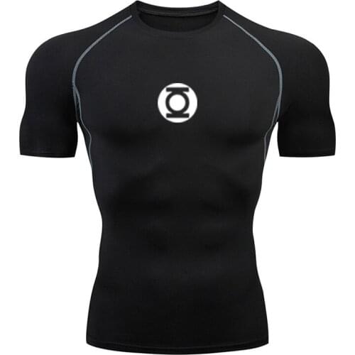 MMens T-Shirt Sweat Fast Drying Clothes Running Training Short Sleeve Gym Fitness Stretch Sportswear Mens Jogging T-Shirt MMA