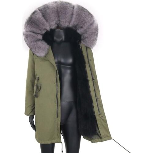 2021 Men Waterproof Long Parka Winter Jacket Warm Thick 7xl Natural Fox Fur Collar Hood Real Fur Coat Outerwear Streetwear