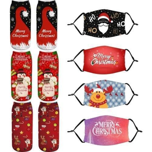 2020 Christmas gift socks Christmas decorations for home xmas navidad natal new year 2021 gift Christmas Noel sock decor