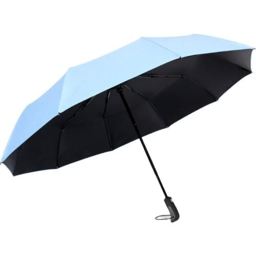 Fully Automatic Umbrella Mens and Womens Business Tangel Sun Protection and Rain Umbrella Folding Umbrella