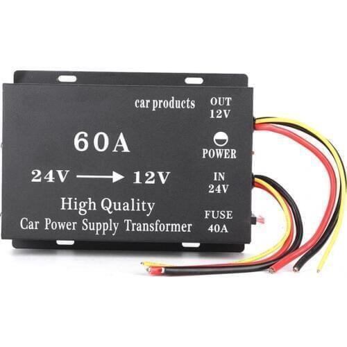 720w 60A 24V to 12V Car DC Power Elecric Buck Transformer Converter Adapter Aluminum alloy