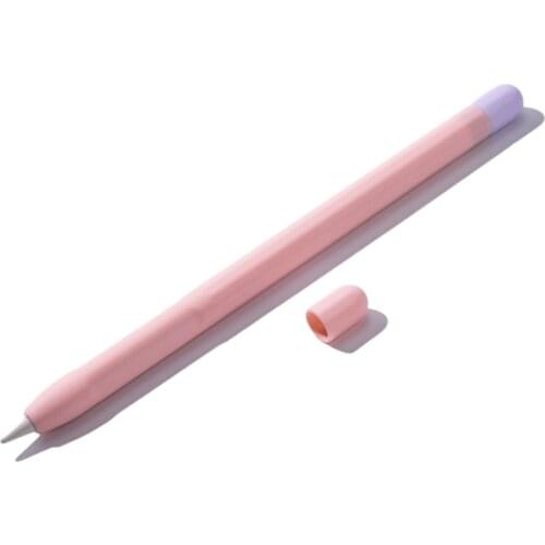 Dropshipping Stylus Cover Silicone Pen Case For Apple Pencil Color Matching Stylus Protective Case Non-slip Anti-fall Pen Cover