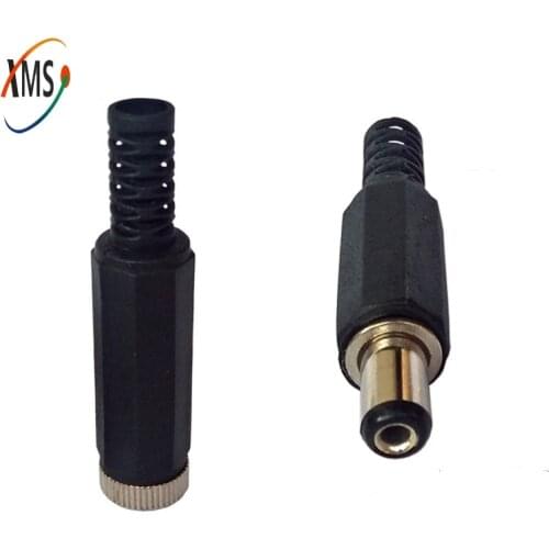 10pcs DC Power Jack Plugs Male / Female Socket Adapter Connectors 5.5mm x 2.1mm For DIY Projects Disassembly Female Male Plug