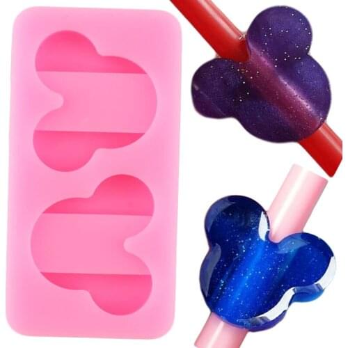 Disney Mini Mickey Head Silicone Straw Topper Mold Candy Epoxy Resin Molds Jelly Chocolate Fondant Mould Cake Decorating Tools
