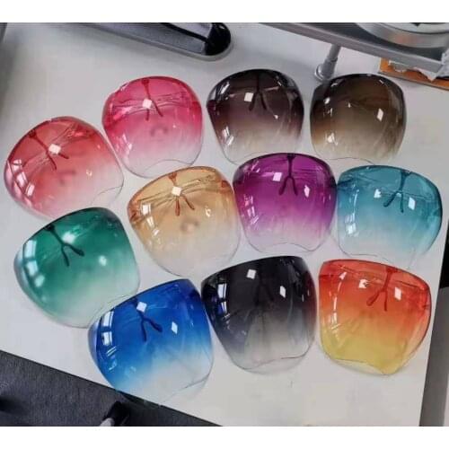 1Pcs Fashion Clear Full Face Shield Unisex Oversize Shield Visor Sunglasses Plastic Sun Glasses for Men and Women
