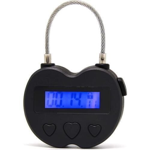 NEW-Smart Time Lock LCD Display Time Lock Multifunction Travel Electronic Timer, Waterproof USB Rechargeable Temporary Timer Pad