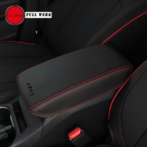 Waterproof Leather Car Armrest Box Pad Cover Wrap Protector Cushion for Subaru XV 2018 19 20 Interior Accessories