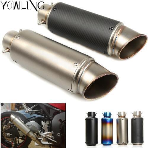 Motorcycle Exhaust Pipe Modified Carbon Fiber Exhaust For yamaha MT -09 mt09 07 SJ6N XJ6 FZ6 SJ6S FZ6S FZ6 FAZER FZ8 SUZUKI GSX