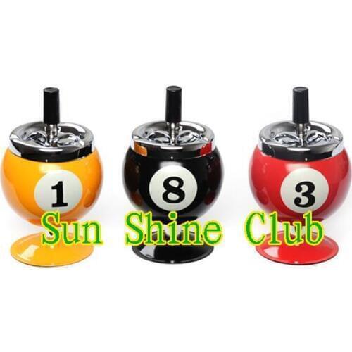 Xmlivet Metal billiard pool balls design ashtray with stand/base high quality hotsales